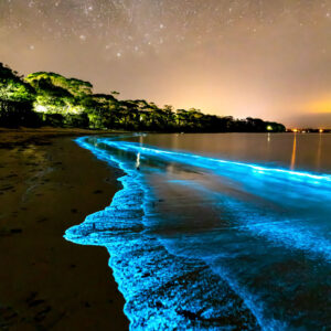 Electric Blue Bioluminescence