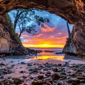 Sea Cave Sunset | Jervis Bay